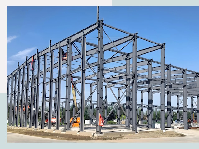 Строительство торговых центров в зиме