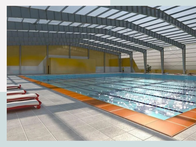 Строительство крытых бассейнов в зиме