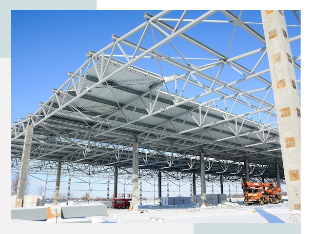 Строительство паркингов в зиме