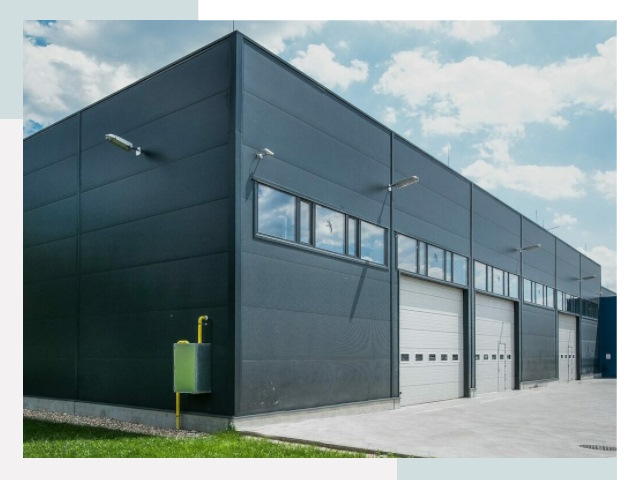 Модульные ангары в зиме