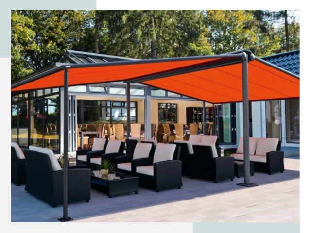 Навесы для кафе и ресторанов в зиме